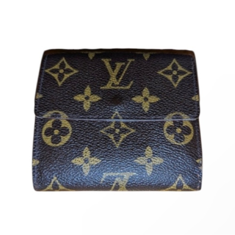 Authentic LOUIS VUITTON Portefeuille Elise Trifold Wallet Monogram #TH1908 - Picture 12 of 14